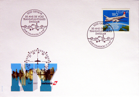 Swissair 1997 FDC PTT